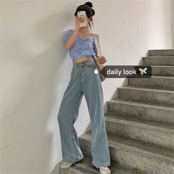 jeans women full length wide leg denim solid vintage high waist all-match womens trousers fashion korean chic daily leisure new, Blue
jeans women full length wide leg denim solid vintage high waist all-match womens trousers fashion korean chic daily leisure new, Blue