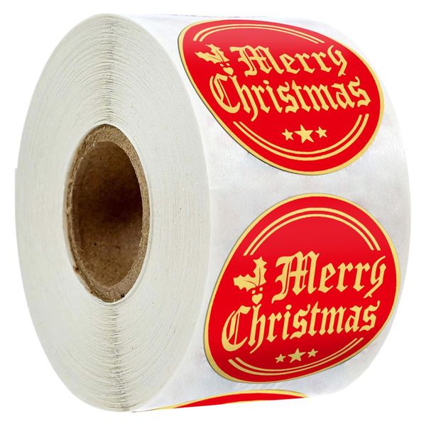 Gold Foil Merry Christmas Sticker Red Paper Sealing Labels 500pcs/roll 1 for Xmas Gift Box Thank You Card Decor Kids Sticker
Gold Foil Merry Christmas Sticker Red Paper Sealing Labels 500pcs/roll 1 for Xmas Gift Box Thank You Card Decor Kids Sticker