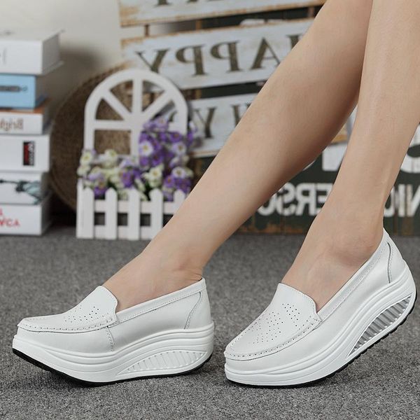 women's shoes spring genuine leather soft outsole work female black swing woman plus size wedges single dress
women's shoes spring genuine leather soft outsole work female black swing woman plus size wedges single dress
