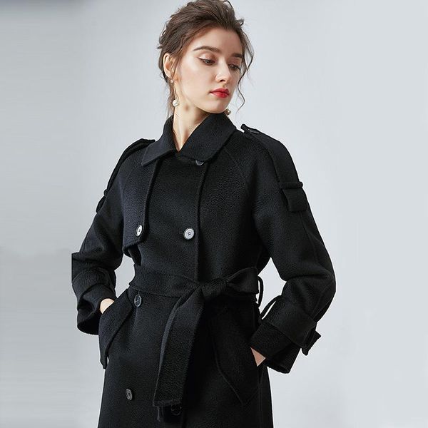 women's wool & blends water ripple double-sided cashmere coat autumn and winter loose thin woolen black
women's wool & blends water ripple double-sided cashmere coat autumn and winter loose thin woolen black