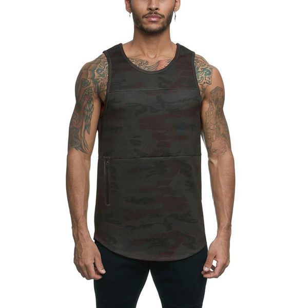 men' tank 2021 fashion trend casual sports vest fitness bottoming shirt solid color camouflage print round neck pullover, White;black
men' tank 2021 fashion trend casual sports vest fitness bottoming shirt solid color camouflage print round neck pullover, White;black