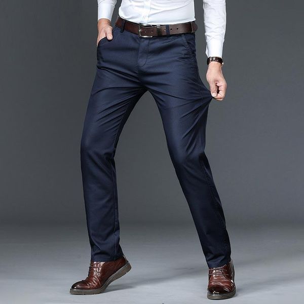 men's pants 2021men's spring autumn fashion business casual long suit male elastic straight formal trousers plus big size 40, Black
men's pants 2021men's spring autumn fashion business casual long suit male elastic straight formal trousers plus big size 40, Black