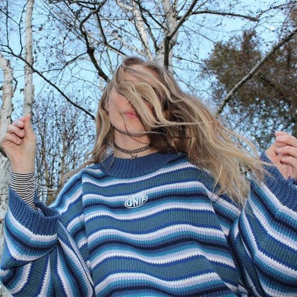 winter korean harajuku retro blue color stripe letters knit sweater pullover women long sleeve o-neck cute woman sweaters women's, White;black
winter korean harajuku retro blue color stripe letters knit sweater pullover women long sleeve o-neck cute woman sweaters women's, White;black