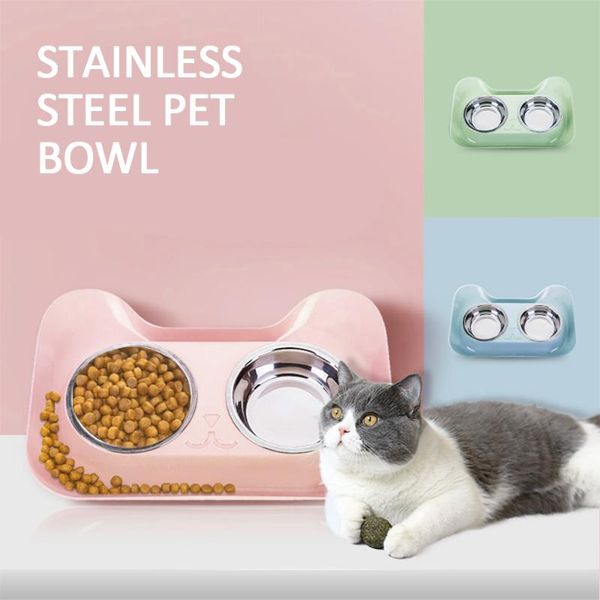 double pet bowls cat water feeder cute stainless steel drinking dish puppy feeding supplies small & feeders
double pet bowls cat water feeder cute stainless steel drinking dish puppy feeding supplies small & feeders