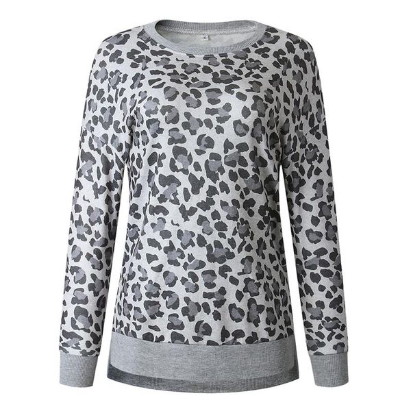 women's hoodies & sweatshirts women long sleeve leopard printed casual fashion streetwear pullovers crew neck autumn winter sweatshirt, Black
women's hoodies & sweatshirts women long sleeve leopard printed casual fashion streetwear pullovers crew neck autumn winter sweatshirt, Black