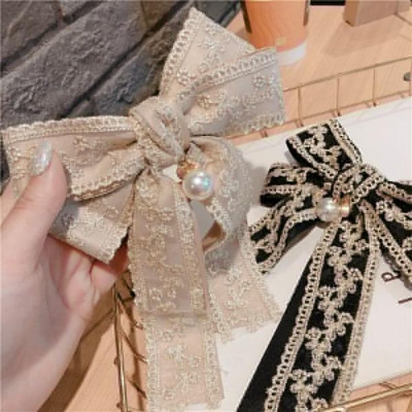 hair clips & barrettes 2 in 1 women vintage big bow brooch hairpin lace embroidery necktie, Golden;silver
hair clips & barrettes 2 in 1 women vintage big bow brooch hairpin lace embroidery necktie, Golden;silver