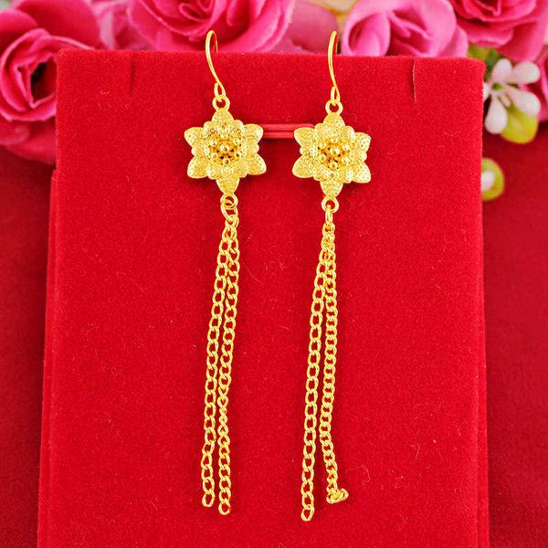 women's long flower 24k gold plated charm earrings njge045 fashion wedding gift women yellow gold plate jewelry earring, Golden
women's long flower 24k gold plated charm earrings njge045 fashion wedding gift women yellow gold plate jewelry earring, Golden