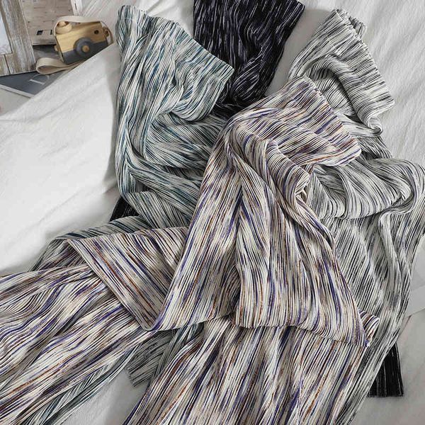 fashion tie-dye pleated casual pants for womens summer slim high-waist straight-leg korean wide-leg mopping 210420, Black;white
fashion tie-dye pleated casual pants for womens summer slim high-waist straight-leg korean wide-leg mopping 210420, Black;white