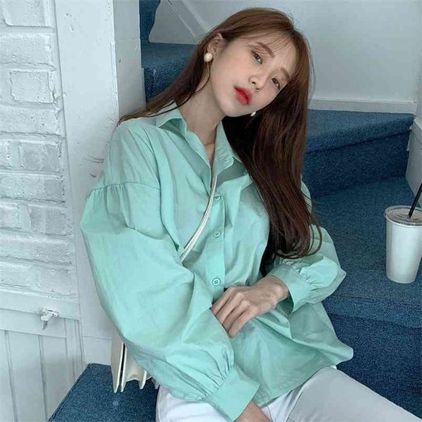spring autumn women's blouse korean solid color lapel single-breasted loose casual lantern sleeve s ll386 210506, White
spring autumn women's blouse korean solid color lapel single-breasted loose casual lantern sleeve s ll386 210506, White