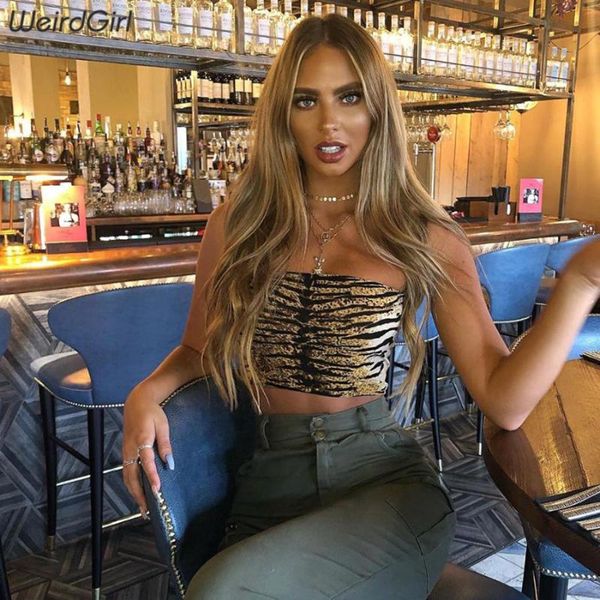 women's tanks & camis weirdgirl summer slim camisole leopard tiger pattern cropped women slash neck spaghetti vest streetwear tube, White
women's tanks & camis weirdgirl summer slim camisole leopard tiger pattern cropped women slash neck spaghetti vest streetwear tube, White