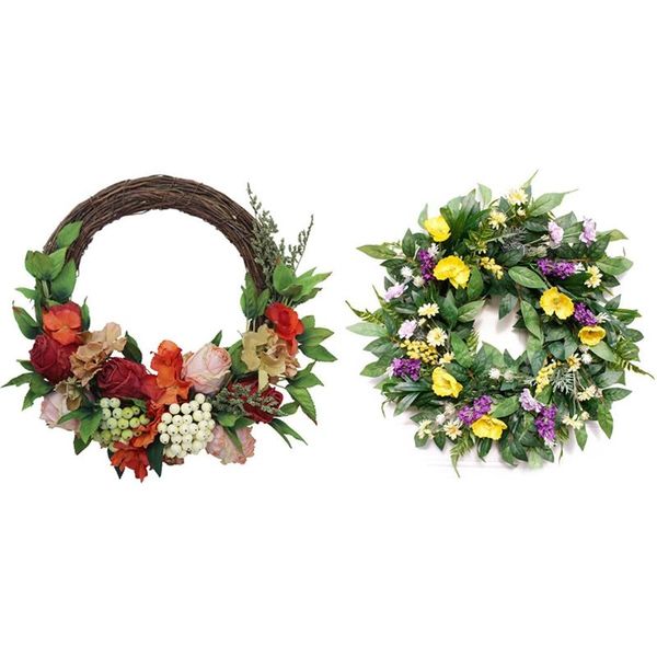 decorative flowers & wreaths 2pcs spring simulation wreath artificial daisy flower with rose
decorative flowers & wreaths 2pcs spring simulation wreath artificial daisy flower with rose