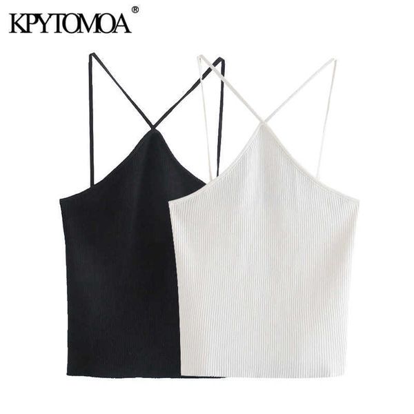 kpytomoa women fashion hollow out cropped knit tank vintage backless thin straps female camis mujer 210616, White
kpytomoa women fashion hollow out cropped knit tank vintage backless thin straps female camis mujer 210616, White