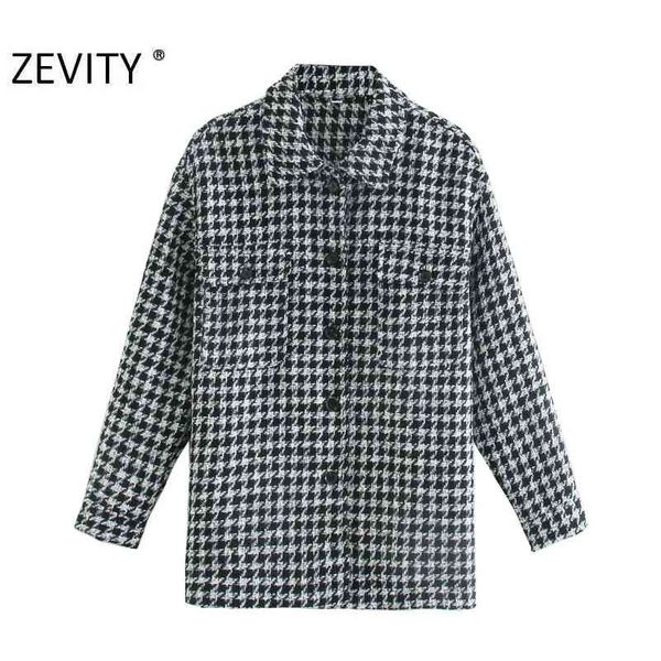 zevity women vintage houndstooth plaid pocket patch shirt coat female long sleeve outwear casual chic jacket ct590 210419, Black;brown
zevity women vintage houndstooth plaid pocket patch shirt coat female long sleeve outwear casual chic jacket ct590 210419, Black;brown