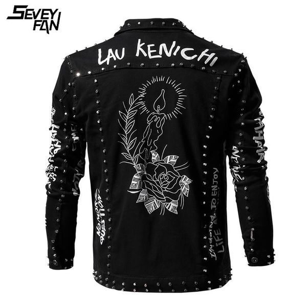 men's jackets punk rivet denim jacket fashion slim floral printed jeans streetwear hip hop jean outwear harajuku coat black, Black;brown
men's jackets punk rivet denim jacket fashion slim floral printed jeans streetwear hip hop jean outwear harajuku coat black, Black;brown