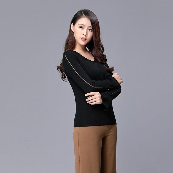 women's sweaters autumn girls striped black wool thin v-neck long sleeve ladies knitted sweater casual vogue female knitwear pullover, White;black
women's sweaters autumn girls striped black wool thin v-neck long sleeve ladies knitted sweater casual vogue female knitwear pullover, White;black