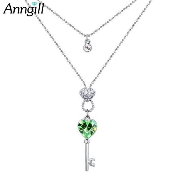 pendant necklaces anngill statement heart crystal from choker necklace fashion multi layer for women jewelry, Silver
pendant necklaces anngill statement heart crystal from choker necklace fashion multi layer for women jewelry, Silver