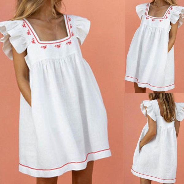 maternity dresses tank skirt dress women's fashion summer floral casual loose print color vestidos de mujer, White
maternity dresses tank skirt dress women's fashion summer floral casual loose print color vestidos de mujer, White