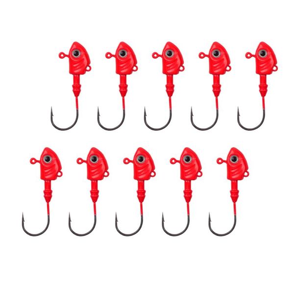 fishing simulation fish hook head compound lead with bait pointed mouth (red 10g) hooks
fishing simulation fish hook head compound lead with bait pointed mouth (red 10g) hooks