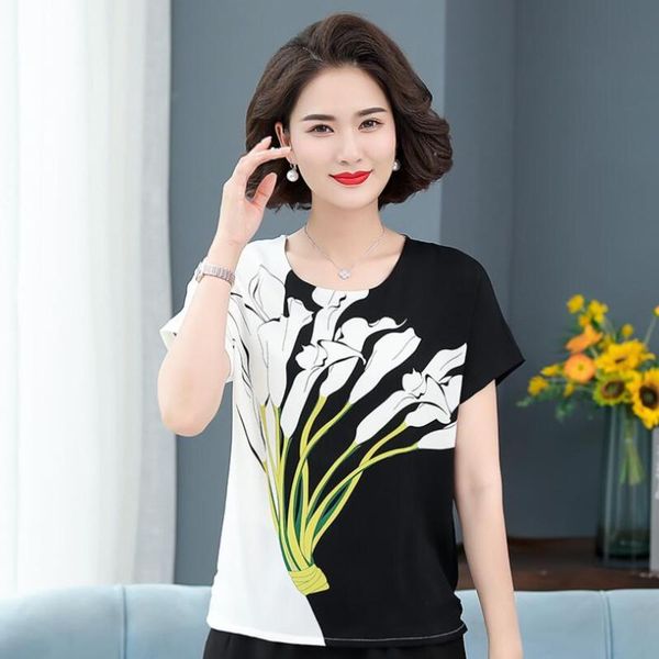 women's t-shirt 2021 summer middle aged women t-shirts short sleeve o collar printing cotton t shirts mom plus size 5xl w399, White
women's t-shirt 2021 summer middle aged women t-shirts short sleeve o collar printing cotton t shirts mom plus size 5xl w399, White