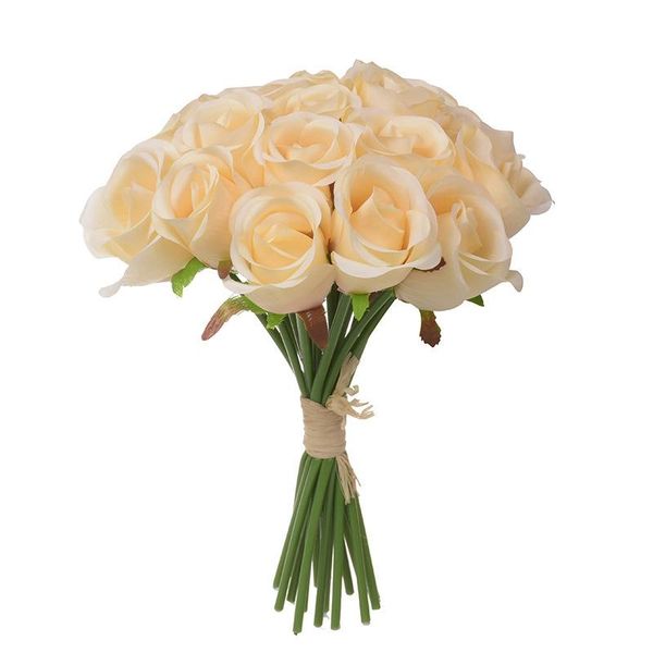 decorative flowers & wreaths artificial silk 18 heads rose bouquet for home bridal wedding party festival bar decor yellow
decorative flowers & wreaths artificial silk 18 heads rose bouquet for home bridal wedding party festival bar decor yellow