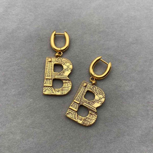 b summer letter earrings female eiffel tower arc de triomphe design exquisite fine jewelry sale b3xg, Silver
b summer letter earrings female eiffel tower arc de triomphe design exquisite fine jewelry sale b3xg, Silver