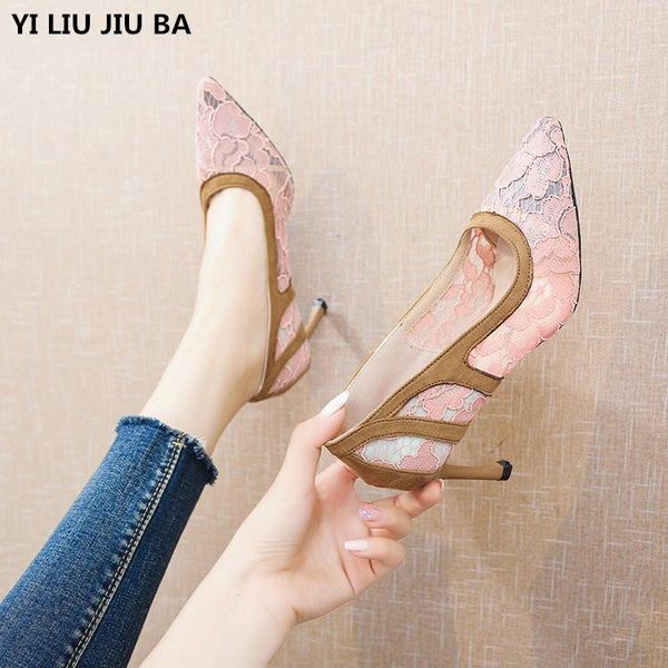 dress shoes women high heels sandals mesh breathable thin pointed toe pumps wedding mujer zapatos, Black
dress shoes women high heels sandals mesh breathable thin pointed toe pumps wedding mujer zapatos, Black