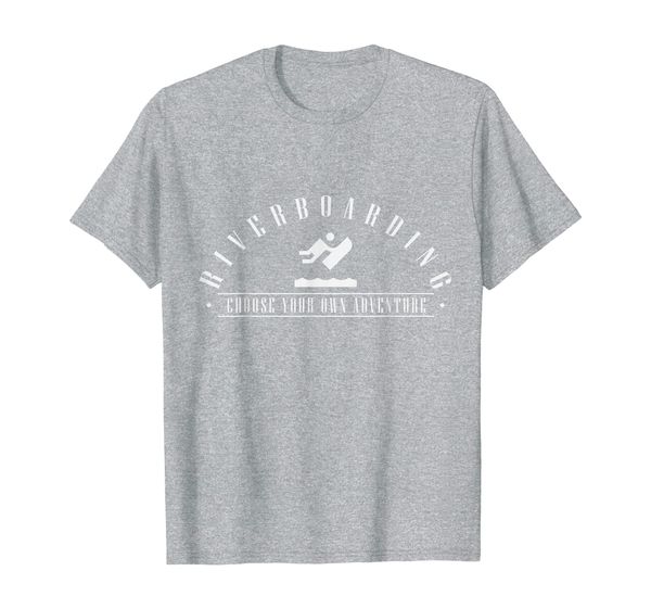 riverboarding choose your own adventure sports cool t-shirt, White;black 
riverboarding choose your own adventure sports cool t-shirt, White;black
