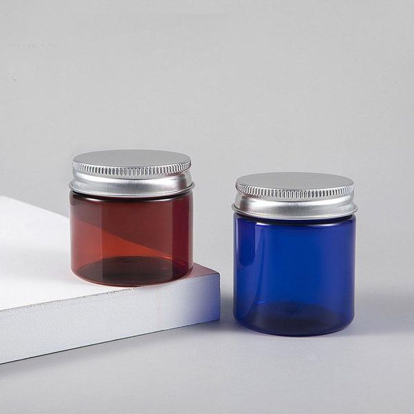 storage bottles & jars 10pcs/pack 50g 80g plastic cream with screw cap blue clear pot aluminum cover anti-light cometic containers
storage bottles & jars 10pcs/pack 50g 80g plastic cream with screw cap blue clear pot aluminum cover anti-light cometic containers