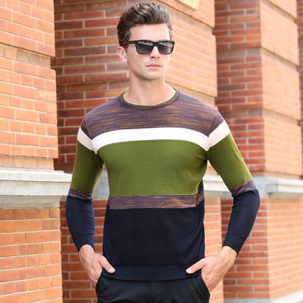 men's sweaters brand knit quality pullover trendy striped crew neck fashion sweater mens autum winter korean casual jumper men clothing, White;black
men's sweaters brand knit quality pullover trendy striped crew neck fashion sweater mens autum winter korean casual jumper men clothing, White;black