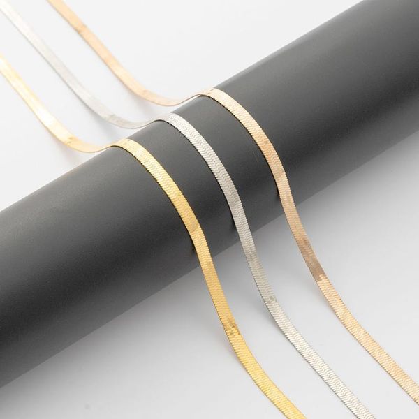 chains flat copper snakebone chain necklace jewelry diy with your desired pendant plating surface, Silver
chains flat copper snakebone chain necklace jewelry diy with your desired pendant plating surface, Silver