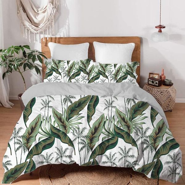 bedding sets tropical leaves duvet cover set bed flower modern bedclothes soft /king size 220x240 180x210
bedding sets tropical leaves duvet cover set bed flower modern bedclothes soft /king size 220x240 180x210