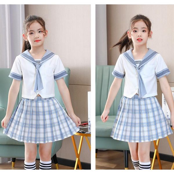 ethnic clothing children college style japanese jk uniform skirt suit summer short-sleeved white blue pleated girl school, Red
ethnic clothing children college style japanese jk uniform skirt suit summer short-sleeved white blue pleated girl school, Red