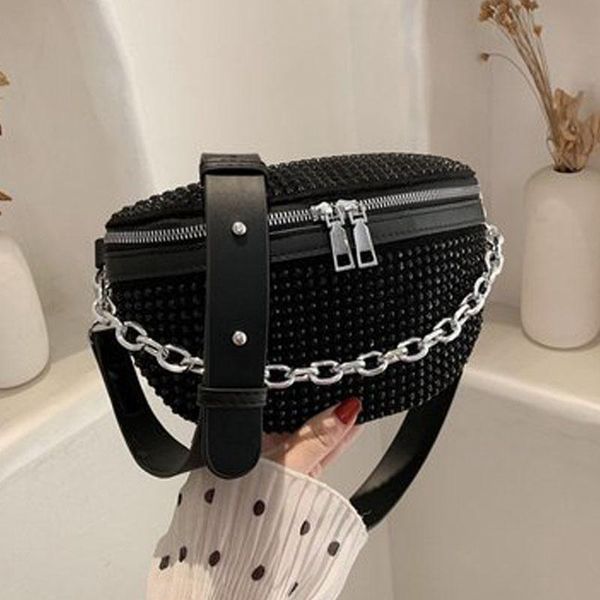 fashion waist bag women's chain chest bags crossbody phone pack rivet hip belt luxury female soft
fashion waist bag women's chain chest bags crossbody phone pack rivet hip belt luxury female soft