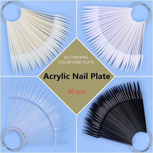 nail art kits 40pcs/bag display color plate pointed iron ring sector card fake nails practice manicure tools
nail art kits 40pcs/bag display color plate pointed iron ring sector card fake nails practice manicure tools