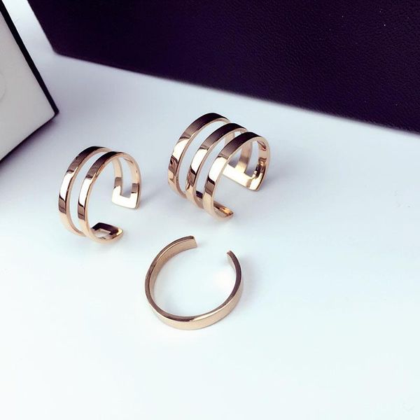 wedding rings yun ruo 2021 rose gold silver colors classic 3 set for woman girl jewelry 316 l stainless steel prevent allergy and fade, Slivery;golden
wedding rings yun ruo 2021 rose gold silver colors classic 3 set for woman girl jewelry 316 l stainless steel prevent allergy and fade, Slivery;golden