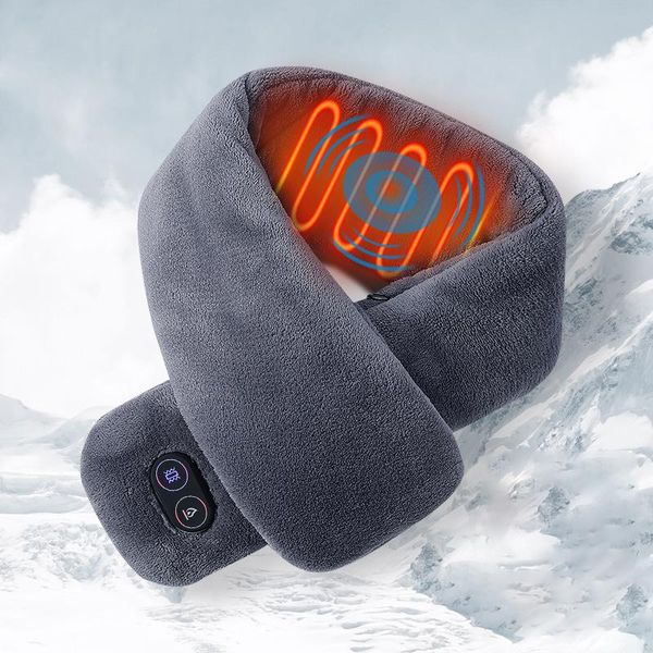 men women usb heated scarf massage constant heating couple neckerchief plush collar scarves cycling caps & masks, Black
men women usb heated scarf massage constant heating couple neckerchief plush collar scarves cycling caps & masks, Black