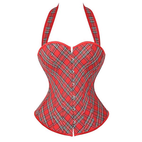 bustiers & corsets red plaid gothic corset with straps women lace up overbust and burlesque showgirls halter plus size, Black;white
bustiers & corsets red plaid gothic corset with straps women lace up overbust and burlesque showgirls halter plus size, Black;white