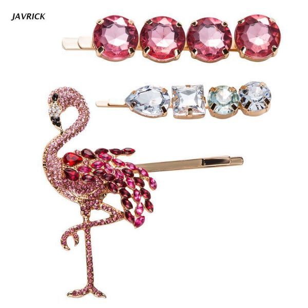 hair clips & barrettes 3 pcs/set fashion women acrylic inlaid rhinestone hairpin flamingo word clip girls simple wild accessories, Golden;silver
hair clips & barrettes 3 pcs/set fashion women acrylic inlaid rhinestone hairpin flamingo word clip girls simple wild accessories, Golden;silver