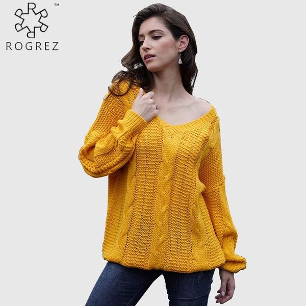 women's sweaters rogrez grey yellow thick sweater winter women pullovers lantern long sleeve knitting cotton plus size, White;black
women's sweaters rogrez grey yellow thick sweater winter women pullovers lantern long sleeve knitting cotton plus size, White;black