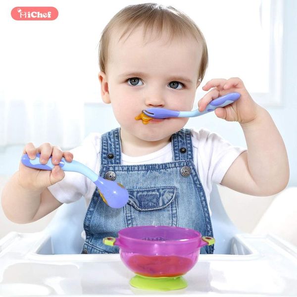 toddler baby spoons and forks set 6pcs utensils fork first stage feeding easy grip bendable training spoon self-feeding cups, dishes &
toddler baby spoons and forks set 6pcs utensils fork first stage feeding easy grip bendable training spoon self-feeding cups, dishes &