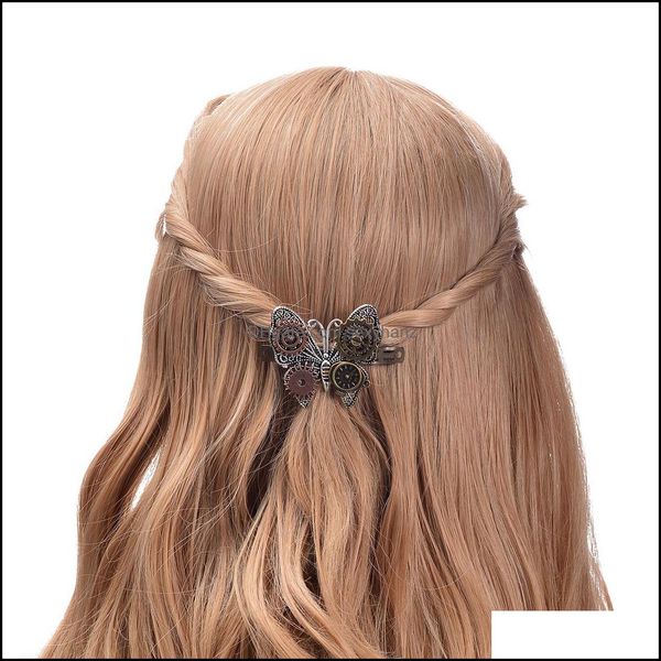 hair clips & barrettes jewelry s874 fashion womens vintage butterfly barrette steampunk gear alloy hairpin clip pin lady drop delivery 2021, Golden;silver
hair clips & barrettes jewelry s874 fashion womens vintage butterfly barrette steampunk gear alloy hairpin clip pin lady drop delivery 2021, Golden;silver