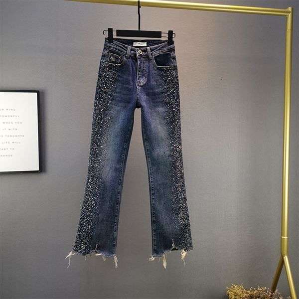 women's jeans europe high-waisted female jeans thin casual all-match denim breech ladies microburnt pants kl16, Blue
women's jeans europe high-waisted female jeans thin casual all-match denim breech ladies microburnt pants kl16, Blue