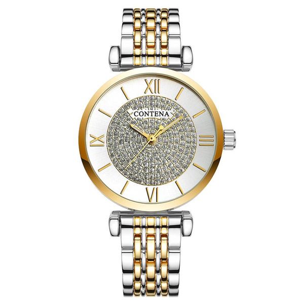 wristwatches contena women's watch diamond fashion stainless steel watches relogio feminino women ladies clcok 2021, Slivery;brown
wristwatches contena women's watch diamond fashion stainless steel watches relogio feminino women ladies clcok 2021, Slivery;brown