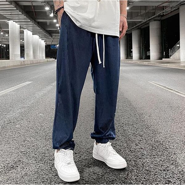 men's pants high street ice velvet black blue straight casual trousers drawstring striped oversize joggers solid fleece track
men's pants high street ice velvet black blue straight casual trousers drawstring striped oversize joggers solid fleece track