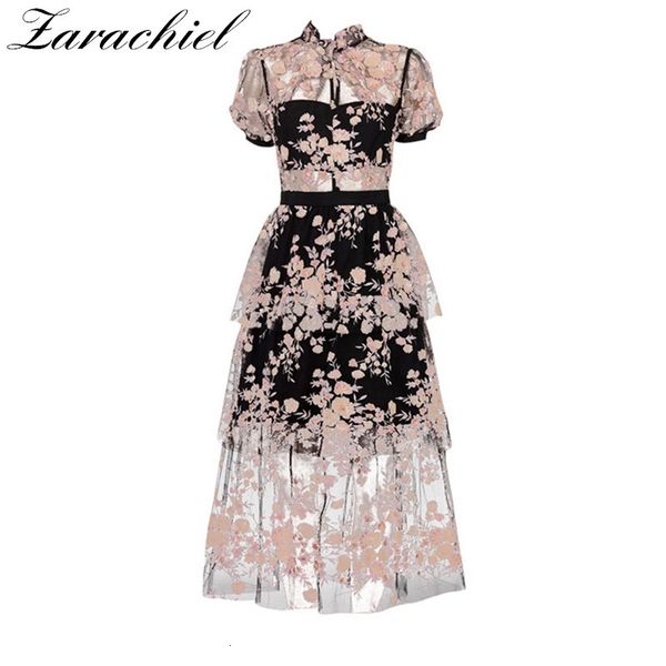 dresses runway designer flower embroidery sequined mesh lace summer women short sleeve layer cake long party wedding, Black;gray
dresses runway designer flower embroidery sequined mesh lace summer women short sleeve layer cake long party wedding, Black;gray