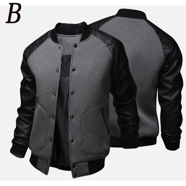 men's jackets zogaa mens baseball jacket autumn fashion cool outwear patchwork stand collar casual slim fit and coats for men, Black;brown
men's jackets zogaa mens baseball jacket autumn fashion cool outwear patchwork stand collar casual slim fit and coats for men, Black;brown
