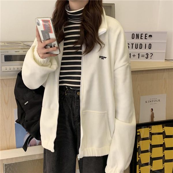 jackets women loose plus velvet zip-up pockets letter casual oversize bf ulzzang harajuku daily streetwear womens trendy women's, Black;brown
jackets women loose plus velvet zip-up pockets letter casual oversize bf ulzzang harajuku daily streetwear womens trendy women's, Black;brown