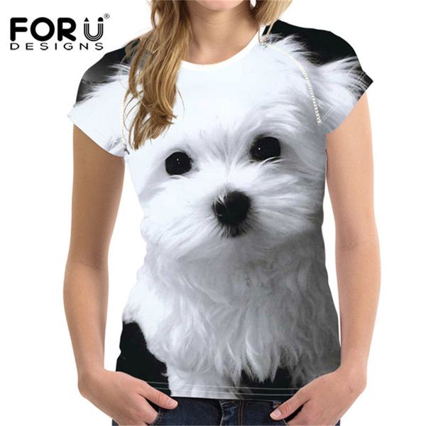 forudesigns 2021 maltese dog print women short sleeve t shirt summer breathable casual tshirt for girls ladies fashion tee, White
forudesigns 2021 maltese dog print women short sleeve t shirt summer breathable casual tshirt for girls ladies fashion tee, White