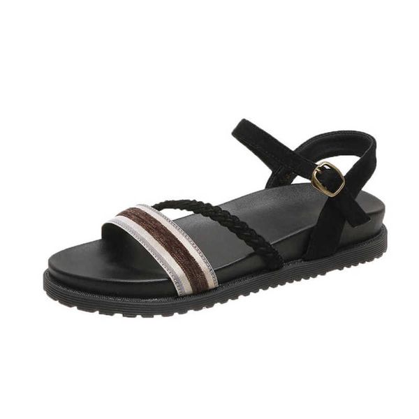 new casual shoes 2021 summer korean flat bottom muffin with female sandals student leisure fashion fairy style low heel e2i2 f65w, Black
new casual shoes 2021 summer korean flat bottom muffin with female sandals student leisure fashion fairy style low heel e2i2 f65w, Black