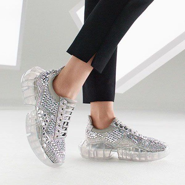 luxury designer shoes casual sneakers for women sliver black crystal shimmer diamond suede trainers chunky sneaker platform round toe lace-u
luxury designer shoes casual sneakers for women sliver black crystal shimmer diamond suede trainers chunky sneaker platform round toe lace-u